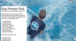 Desktop Screenshot of bluemonsterpools.com